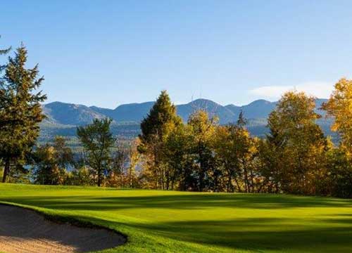 A picturesque golf course in Whitefish, MT